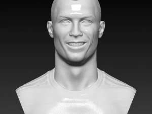 cristiano ronaldo -juventus- 3d-b&uuml;ste stl-dateien 3D Druckmodell