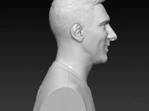 lionel messi -fc barcelona- 3d bust- print ready stl file 3D Print Model