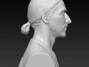 zlatan ibrahimovic player bust 3d print ready stl file 3D Print Model