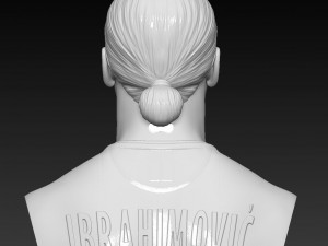 zlatan ibrahimovic player bust 3d print ready stl file 3D 프린트 모델