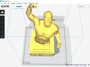 conor mcgregor victory sculpture 3d print ready stl file 3D-Druckmodell