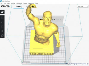conor mcgregor victory sculpture 3d print ready stl file 3D Print Model