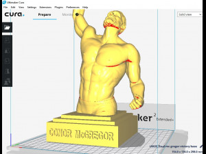 conor mcgregor victory sculpture 3d print ready stl file 3D-Druckmodell
