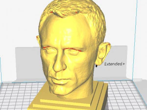 James Bond -Daniel Craig- Skulptur 3D druckfertige STL-Datei 3D Druckmodell