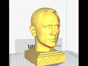 James Bond -Daniel Craig- Skulptur 3D druckfertige STL-Datei 3D Druckmodell