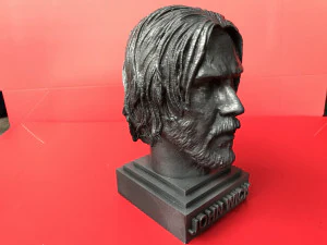 John Wick -Keanu Reeves- Skulptur 3D-Druck bereit 3D Druckmodell