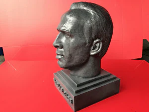 Nicolas-Cage-Skulptur, fertig zum 3D-Druck 3D Druckmodell