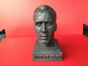 nicolas cage sculpture 3d print ready 3D Print Model