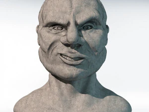 노인 흉상 3D 모델