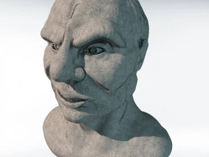 노인 흉상 3D 모델
