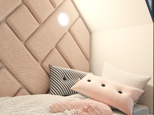 Bed and table for children 3D Модель