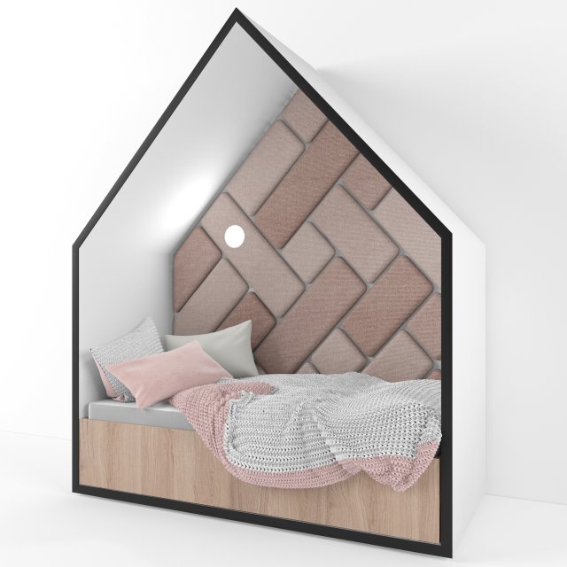 bed house for children Modèle 3D .c4d .max .obj .3ds .fbx .stl .blend 