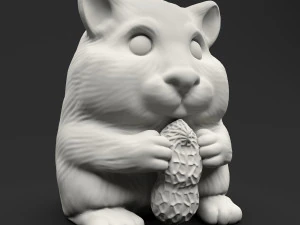 hamster toy with peanut 3D Model