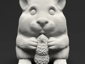 hamster toy with peanut 3D Model