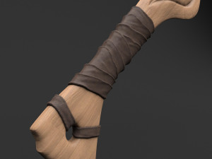 maori wooden - wahaika 3D 模型