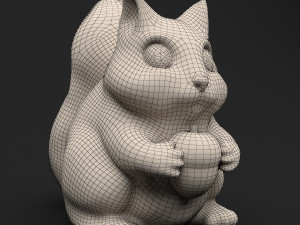 toy squirrel with acorn 3D 模型