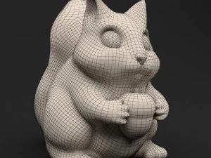 toy squirrel with acorn 3D Model