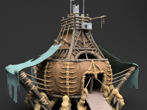 fantasy crab-like house 3D 모델