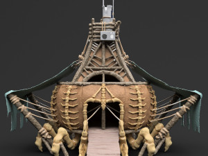 fantasy crab-like house 3D मॉडल