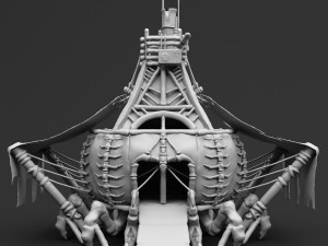 fantasy crab-like house 3D मॉडल
