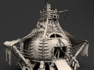 fantasy crab-like house 3D मॉडल