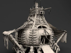 fantasy crab-like house 3D Model