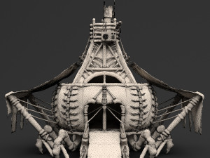 fantasy crab-like house 3D मॉडल