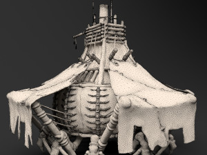 fantasy crab-like house 3D मॉडल