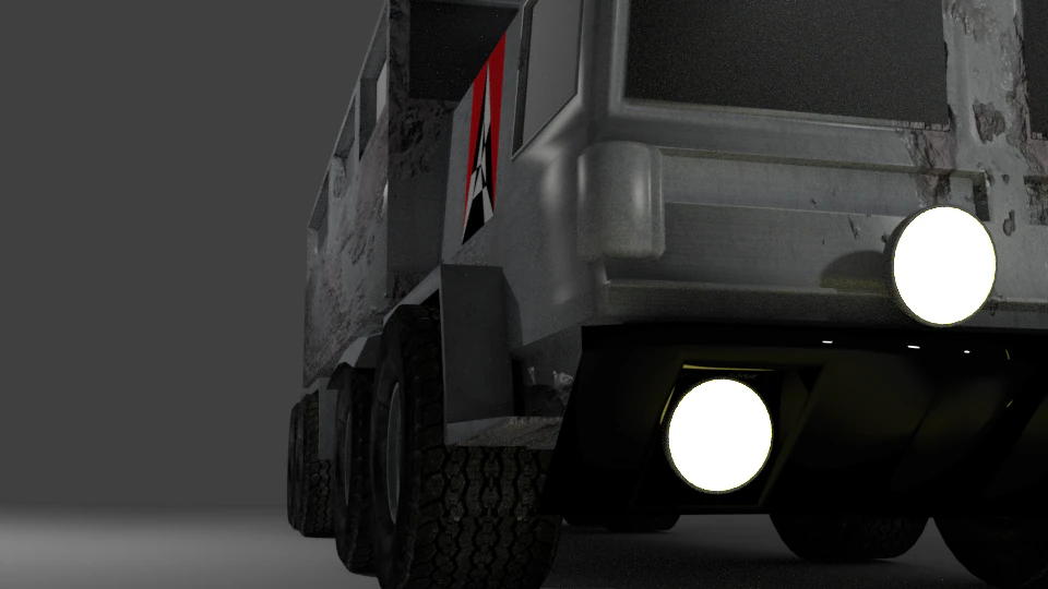 army truck 3D Model .c4d .max .obj .3ds .fbx .stl .blend 