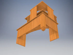 &aacute;rea de trabalho Modelo 3D