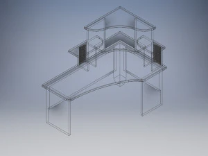 &aacute;rea de trabalho Modelo 3D