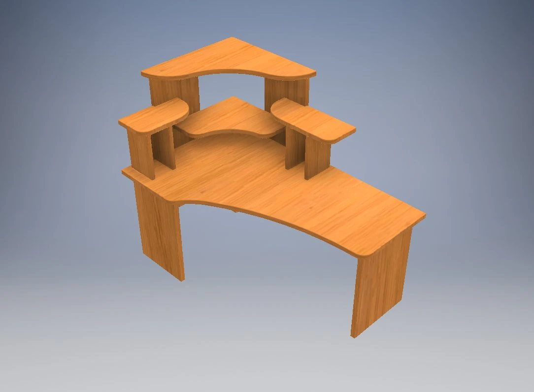 desktop to office 3D Model .c4d .max .obj .3ds .fbx .stl .blend 