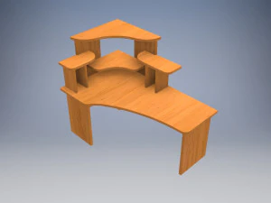 desktop para escrit&oacute;rio Modelo 3D