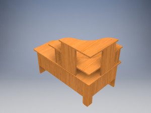 desktop to office 3D मॉडल