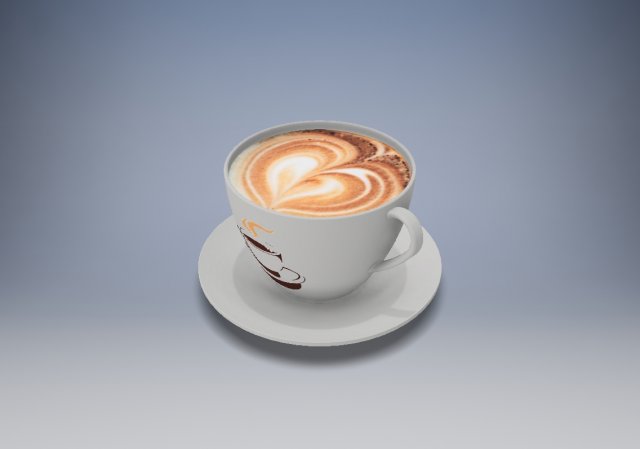 coffee cup and saucer 3Dモデル .c4d .max .obj .3ds .fbx .stl .blend 