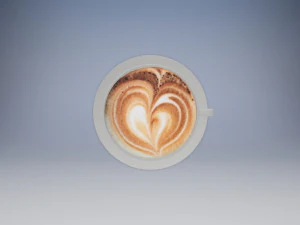 coffee cup and saucer 3D Model