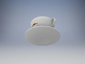 coffee cup and saucer 3D Model