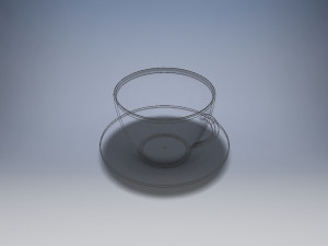 coffee cup and saucer 3Dモデル
