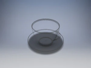 coffee cup and saucer 3D Model