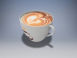 coffee cup and saucer 3Dモデル