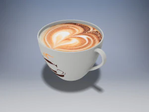 coffee cup and saucer 3D Model