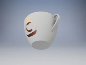 coffee cup and saucer 3D Model