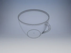 coffee cup and saucer 3D Model
