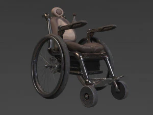 kursi roda Model 3D