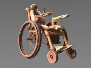 wheelchair 3D-Modell