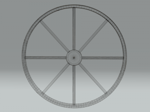 medieval wheel 3D Model