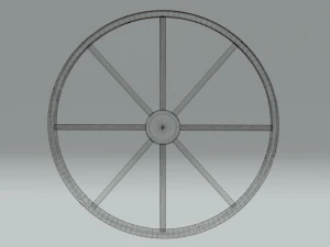 medieval wheel 3D Model