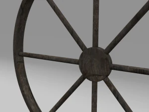 medieval wheel 3D Model