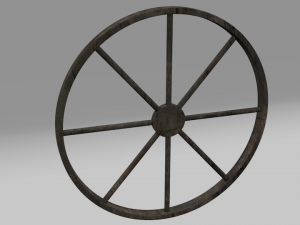 medieval wheel 3D Model