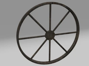 medieval wheel 3D Model